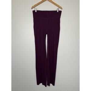 Pact Amethyst Karissa Bootcut Pants Ribbed Flare Pant Size XL Purple